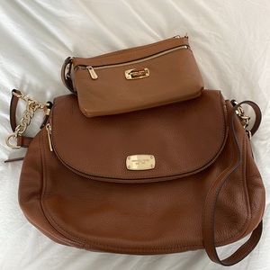 Michael Kors purse w/ matching clutch